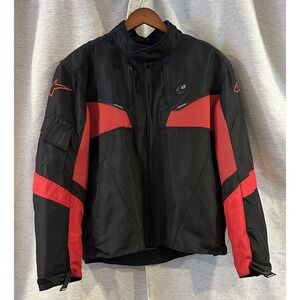 Alpinestars Motorcycle‎ Jacket XL Mens Black/Red Padded Elbow Lined